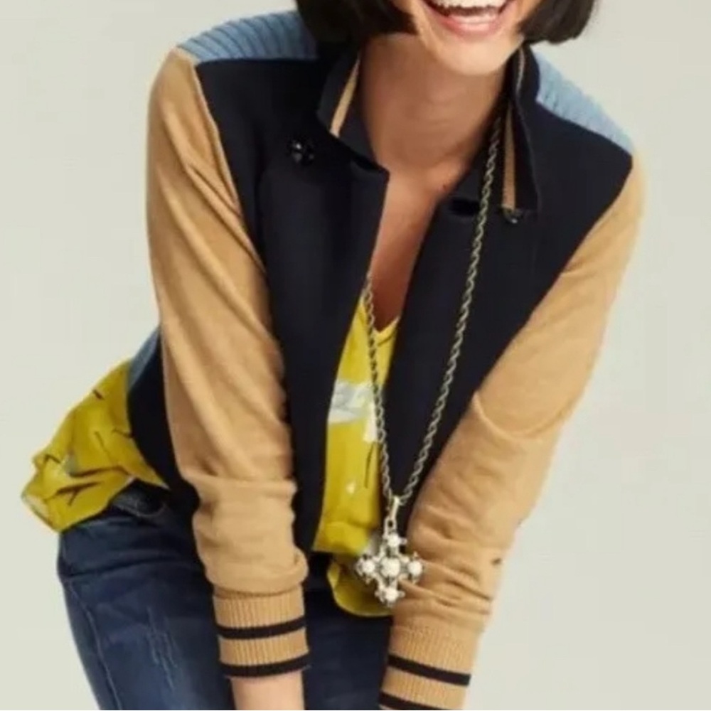 CAbi 3703 Turn Back‎ Color-block Cardigan Size Medium - Picture 2 of 11